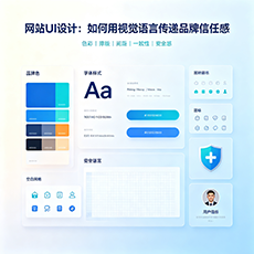 遂昌建站-网站UI设计：如何用视觉语言传递品牌信任感